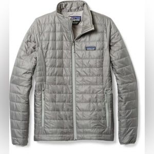 Silver/grey Patagonia lightweight jacket